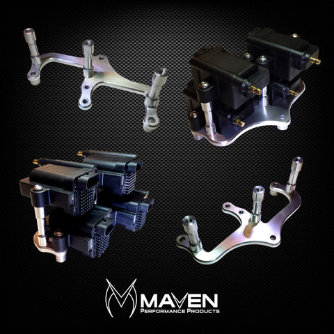 Maven Performance IGN-1A COIL MOUNTS- STACKED (Polished MOUNTS X 4)