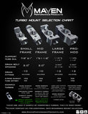 Maven Small  Frame Turbo Mount Standard  2.0 Drain Bolt Spacing 175-A03