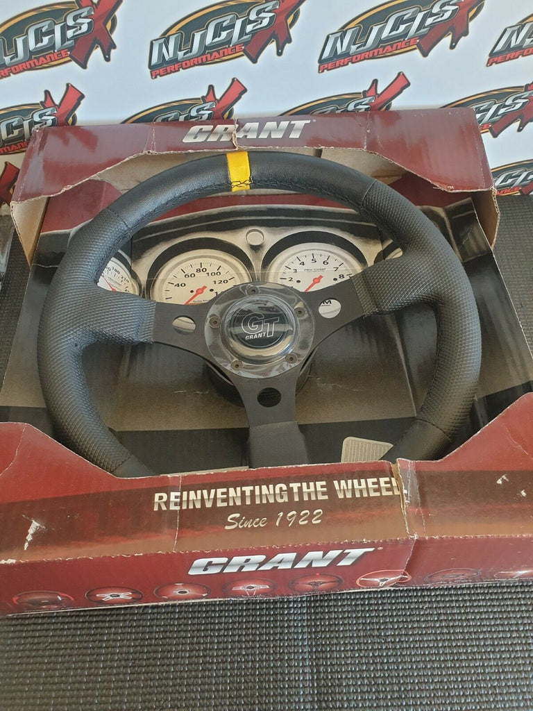 Grant Race GT Steering Wheel w/ Yellow Stripe - 1075 – NJCLSX