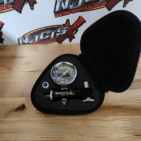 Topeak Shuttle Gauge Inflation Unit - Shock Charging Unit Schrader Valve to 1/4 BSP