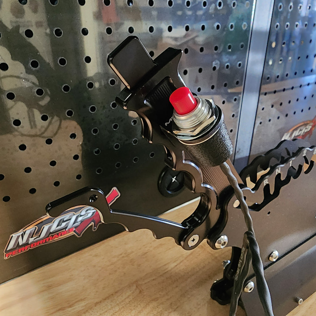 MR M&M Shifter Trans Brake/Reverse/Line lock Button Bracket & Transbra ...