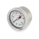 Holley EFI Pressure Gauge 1 1/2 in. Diameter [0-100 PSI, Liquid-Filled] Part # 26-507