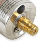 Holley EFI Pressure Gauge 1 1/2 in. Diameter [0-100 PSI, Liquid-Filled] Part # 26-507