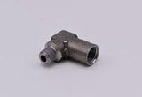 1/16" NPT Male to 1/8" NPT Female 90* Elbow Adapter PN: 251035
