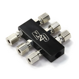 Nitrous Outlet Compact Billet 1 in 6 Out Distribution Block With Compression Fittings SKU: 00-01762