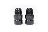 Motion Raceworks Billet Burn Down Breather Quick Release Fittings Black Anodized (Pair) 32-130BLK