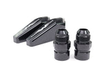 Motion Raceworks Billet Burn Down Breather Quick Release Fittings Black Anodized (Pair) 32-130BLK