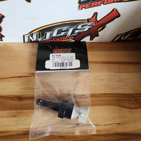 Rife 1/8" NPT  Hi IAT Air Temperature Sensor GM Delphi Connector 40 to 485°F (52-1058)