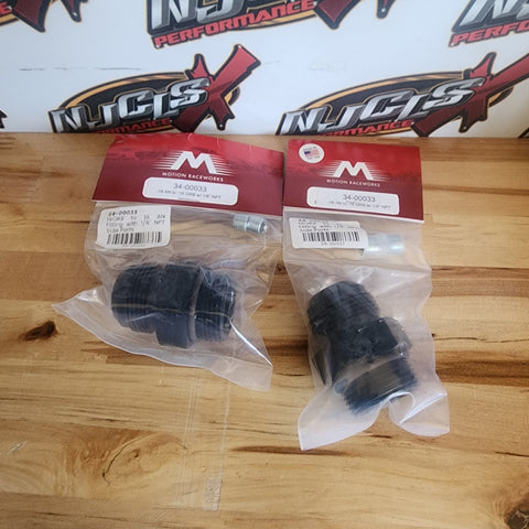 Fluidworks 16ORB to 16 AN fitting with 1/8" NPT Side Ports 34-00033