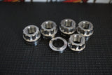 WM Titanium  12 Point Nut 5/8-unf Silver & OD locating washer