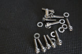 WM Titanium Valley Cover Bolt Set GM LS 12 Point Silver 12900