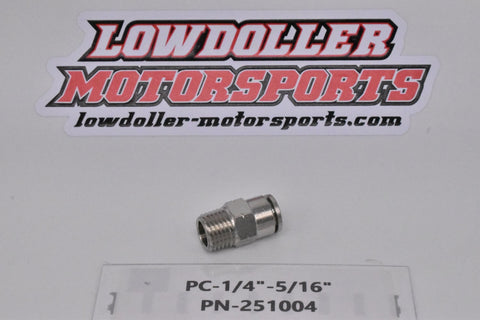PC-1/4"-5/16" Straight Push Lock Fittings PN: 251004