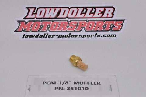 PCM-1/8" NPT Muffler PN:251010