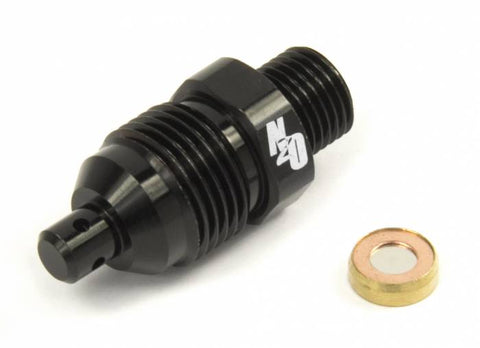 Black NHRA Blow Off Valve Fitting and Pressure Disk 00-35001
