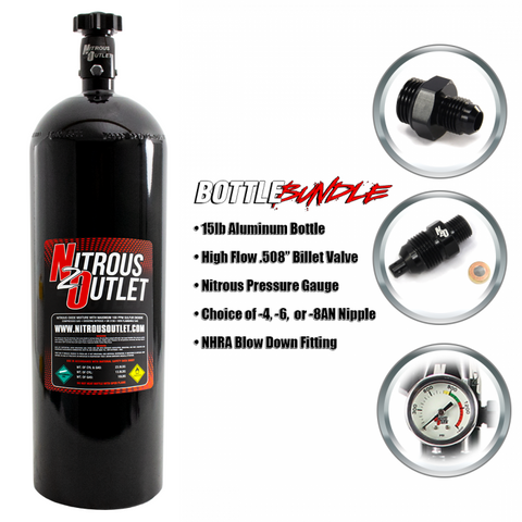 15lb Nitrous Bottle Bundle 00-30170-X