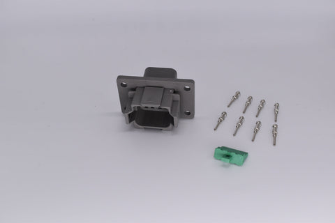 Deutsch DT 8 Pin Flanged Receptacle DT04-8P-L012 PN: 35568