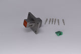 Deutsch DT 6 Pin Flanged Receptacle DT04-6P-L012 PN: 35567
