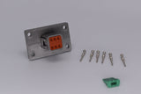 Deutsch DT 6 Pin Flanged Receptacle DT04-6P-L012 PN: 35567