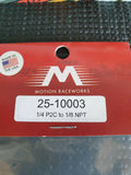 Motion Raceworks Push-to-Connect Straight 1/8" NPT to 1/4" Hose 25-10003